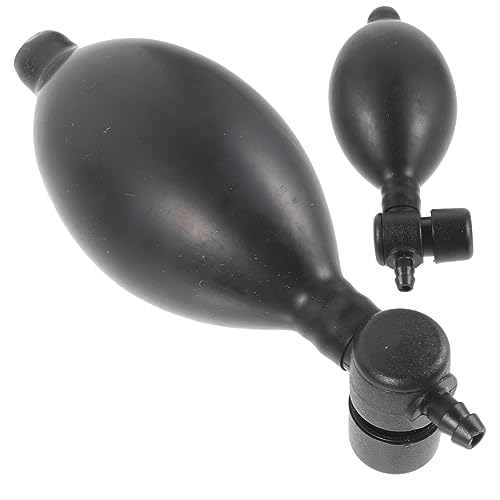 NIYANGLE Zwart 2 Stuks Bloeddrukmeter Lamp Vervangende Handmatige Opblaaspomp Atex Inflatie Lamp Inflatie Bal Inflatie Van De Bloedmachine Latex Bloeddrukmeter Emulsie Kussen Latex Bal