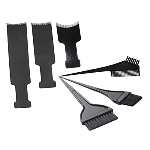 FOMIYES 1 Set 6 Stuks Hoogtepunt Peddel Tint Kleurstof Penseel Balayage Board Kit Kapper Peddel Met Platte Bovenkant Balayage Peddel Hoogtepunten Peddelgereedschap Haar Kleur Penseel