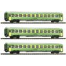 Fleischmann 814439 N set van 3 Eurofima-wagens van de GYSEV