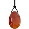 KEISIDUO Red Agate Yoni Egg Drilled and Undrilled Jade Egg for Kegel Exercise Training Massage Ball(1 Drilled-Medium)