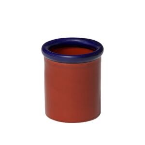 NINE Rod Pot Ceramic H175 X Ø153 Dark Blue/terracotta