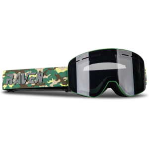 Raven Snøscooterbriller  Edge VentMax Magnetic HiVis Camo-Grønn