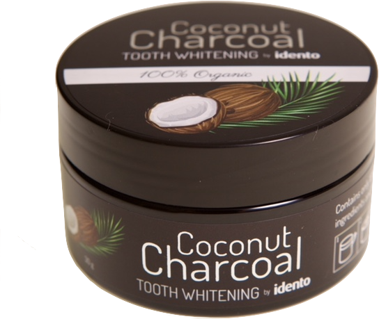 Idento Coconut Charcoal Tooth Whitening 30 g Tannbleking