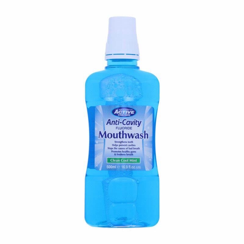 Active Oral Care Anti-Cavity Clean Cool Mint Munnvann 500 ml Munnskyll
