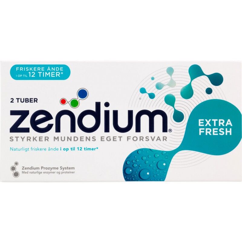 Zendium Extra Fresh 2-pakning Tannkrem 2 x 50 ml Tannkrem