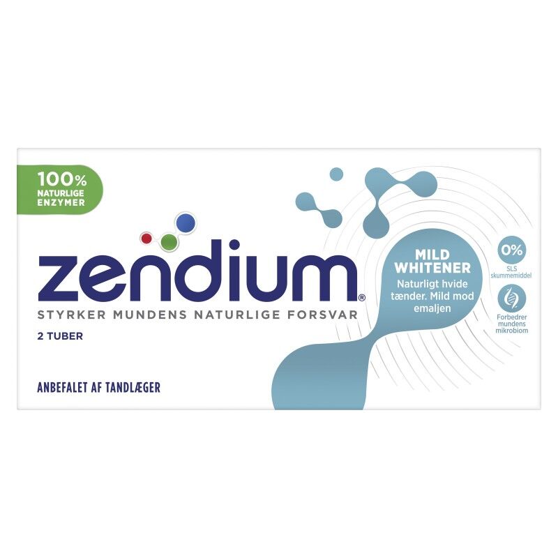 Zendium Mild Whitener 2-pakning Tannkrem 2 x 50 ml Tannkrem