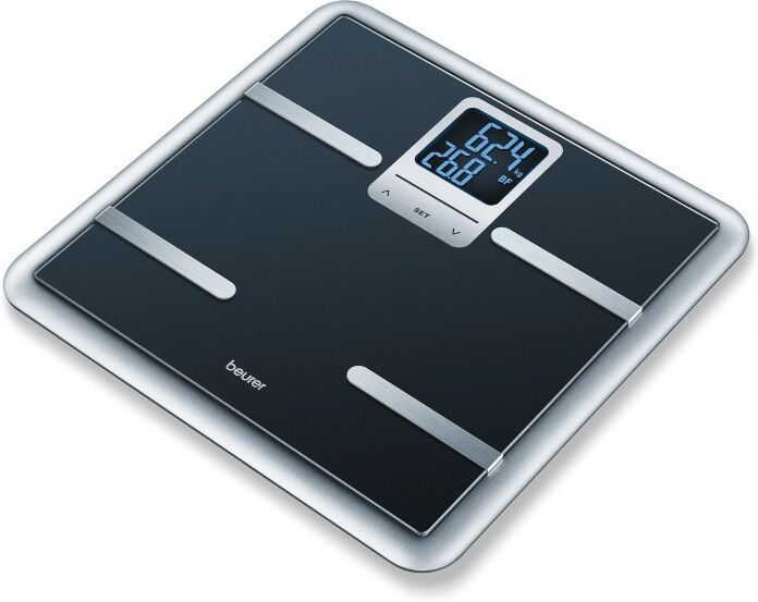 Beurer BG40 Glass Diagnostic Bathroom Scale Black 1 stk Badevekt