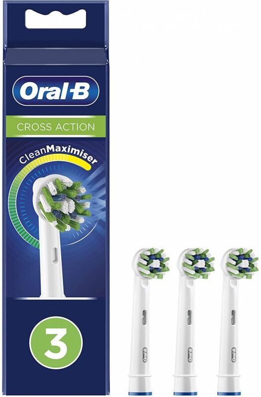 Oral-B Cross Action Toothbrush Heads 3 stk Tannkost