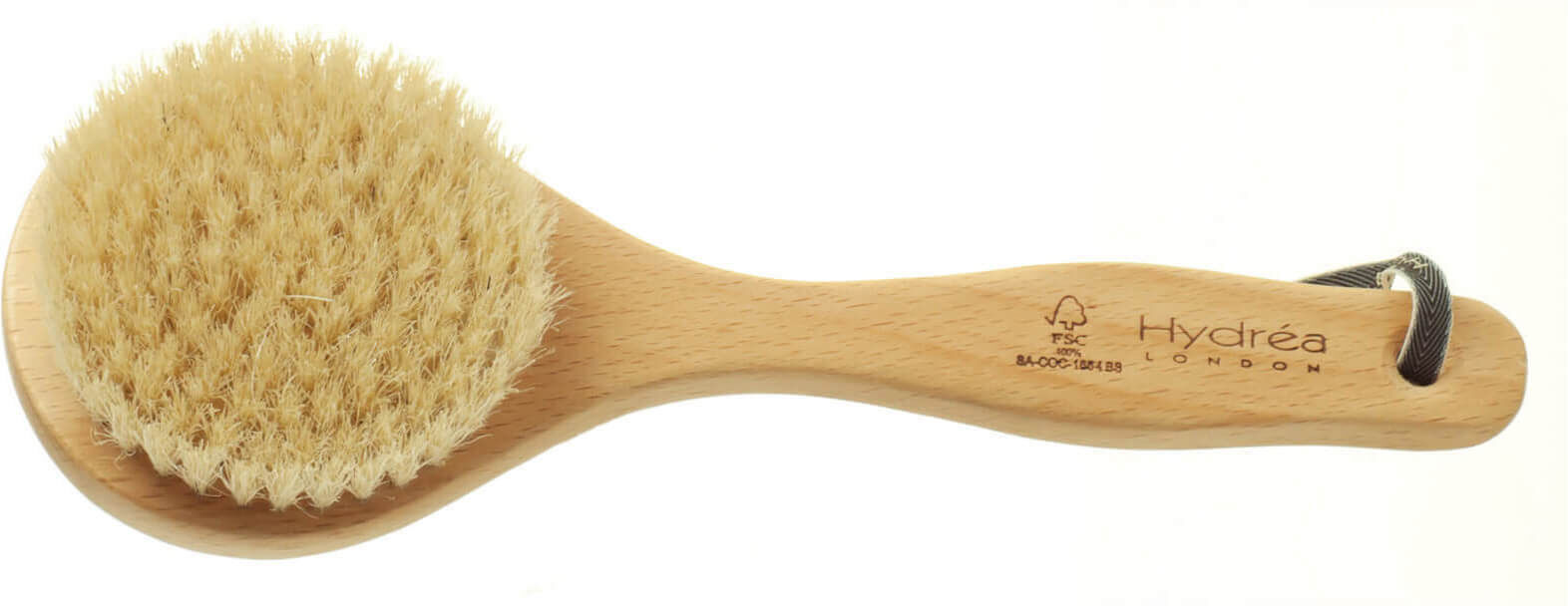 Hydrea London Classic Short Handled Body Brush with Natural Bristle (Medium Strength)