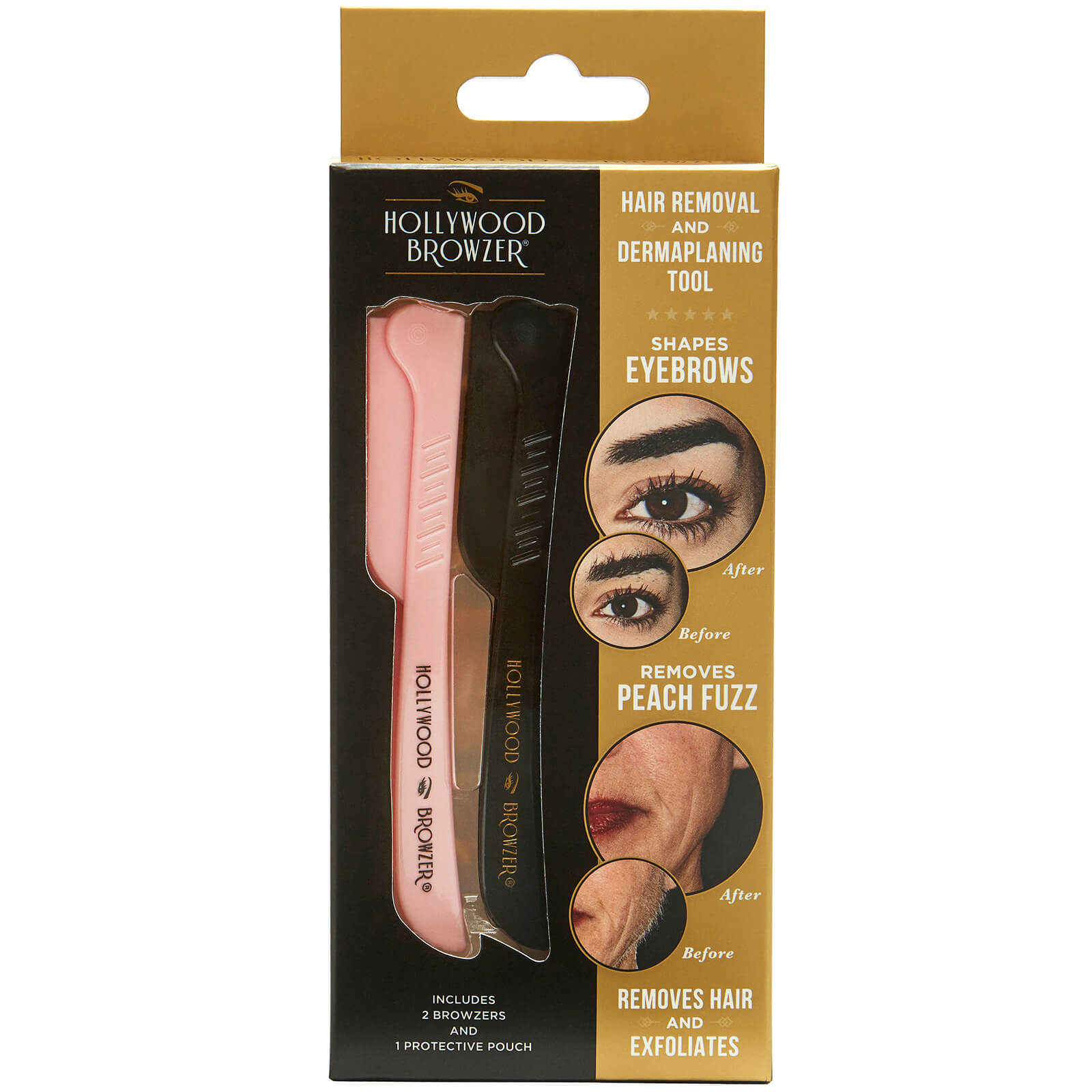 Hollywood Browzer Beauty Hollywood Browzer Duo Pastel Pink & Black