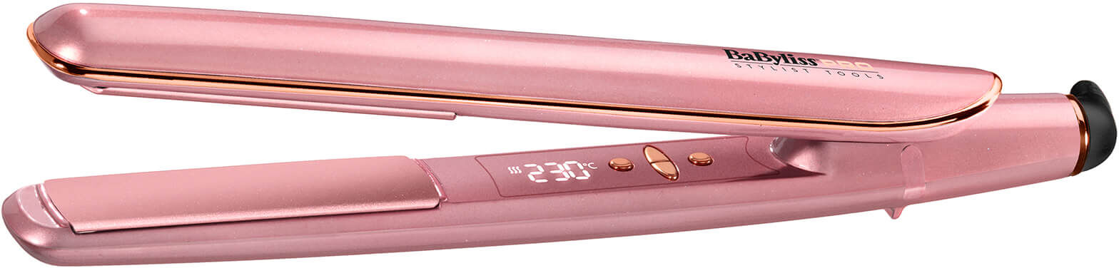 BaByliss PRO Keratin Lustre Straighteners - Pink Blush