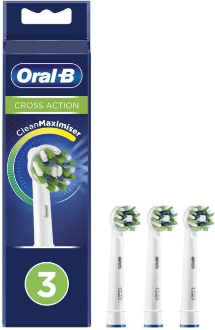 Oral-B CrossAction Tannbørstehode 3-pk.