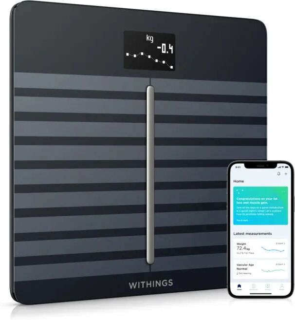 Withings Body Cardio V2 Personvekt med wifi Svart