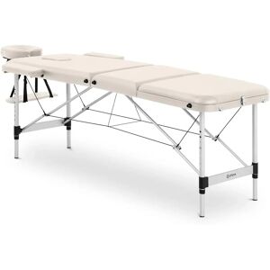 physa Hopfällbar massagebänk - 185 x 60 x 60-81 cm - 180 kg - Beige