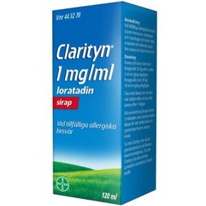 Clarityn 1 mg/ml 120 milliliter Sirap