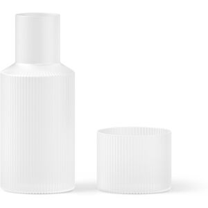 Ferm Living - Ripple Small Carafe Set - Frosted - Frosted - Glas