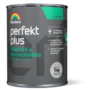 Beckers Fönster- Och Snickerifärg, Perfekt Plus Halvblank, 0.75l, Utevit, Färg & Tapeter