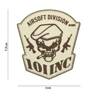 101 INC PVC Patch - Airsoft Division (Färg: Sand)