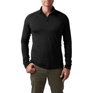 5.11 Tactical Stratos 1/4 Zip (Färg: Svart, Storlek: Large)