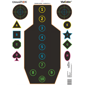 Champion Target Champion Visicolor Training Silhouette Reaction Silhouette #1 & #2 12st