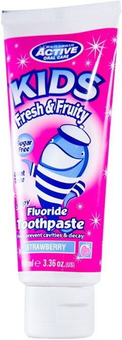 Active Oral Care Kids Fresh & Fruity Fluoride Toothpaste 100 ml Tandkr&auml;m