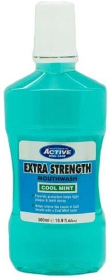 Active Oral Care Extra Strength Cool Mint Mouthwash 500 ml Munsk&ouml;lj