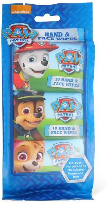 Nickelodeon Paw Patrol Hand & Face Wipes 3 x 10 st Reng&ouml;ringsservetter