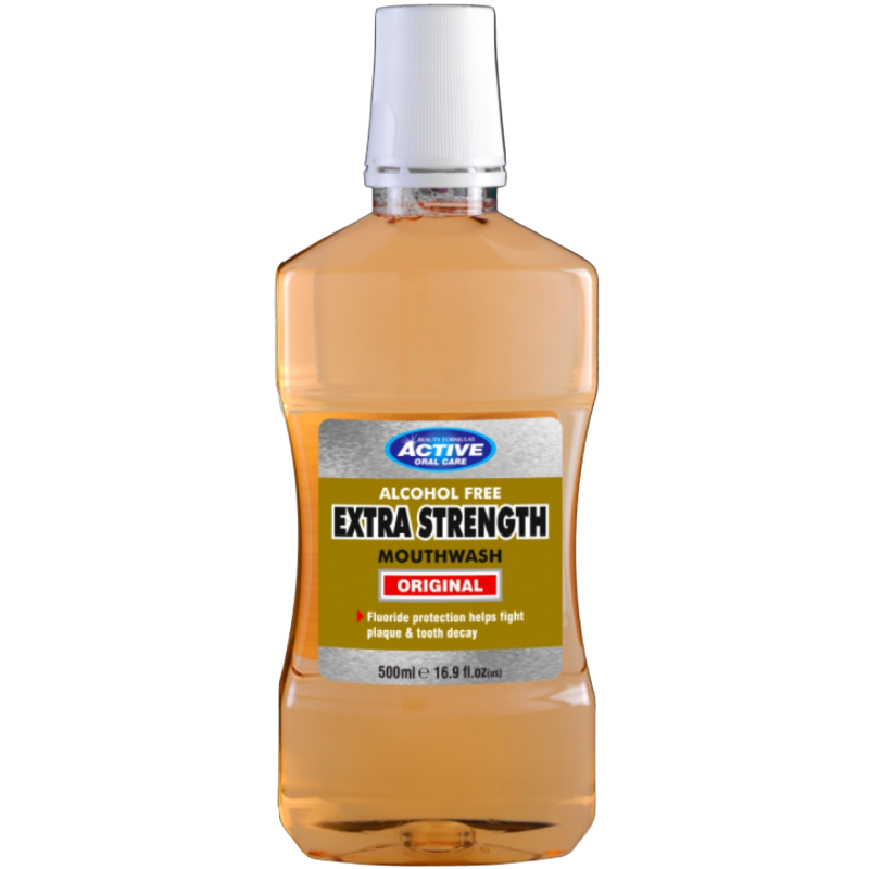 Active Oral Care Alcohol Free Extra Strength Mouthwash 500 ml Munsk&ouml;lj