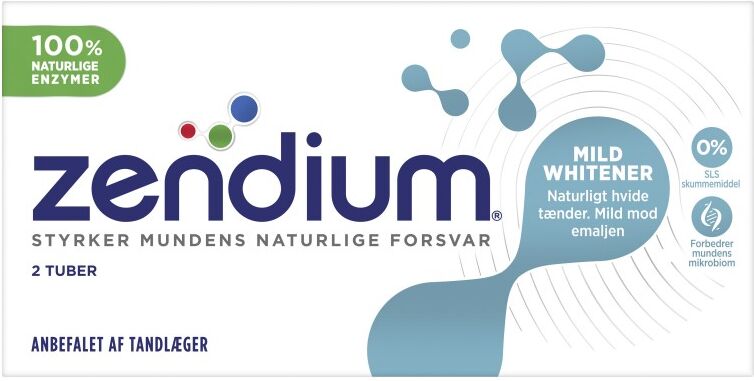 Zendium Mild Whitener 2-pack Tandkr&auml;m 2 x 50 ml Tandkr&auml;m