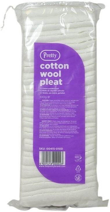 Pretty Cotton Wool Pleat 100 g Bomullsrondeller