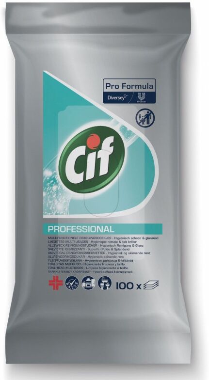 Cif Pro Formula Multi Purpose Wipes 100 st Reng&ouml;ringsservetter