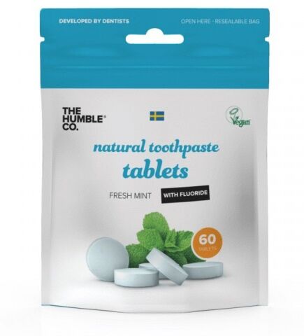 The Humble Co. Toothpaste Tablets With fluoride 60 st Tandkr&auml;m