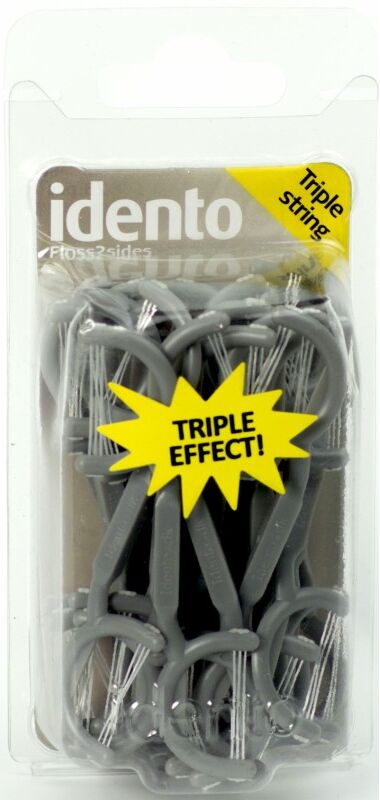 Idento Floss Triple String 25 st Tandv&aring;rd