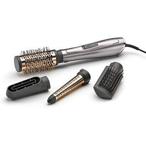 BaByliss Corded Electric Air Styler 1000W, Hair dryer brush, Shape, volume, curl, smooth, dry and style ,1000 watts , Copper, Grey