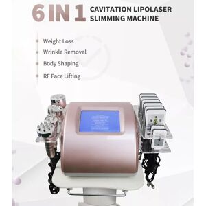 High quality 6 in 1 cavitation lipolaser slimming machine 40K Ultrasound device RF fat removal fat burning body shaping lose weight beauty salon equipment