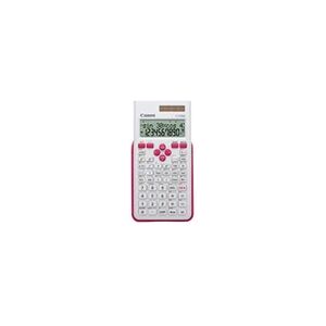 Canon F-715SG - Calculatrice scientifique - 10 chiffres + 2 exposants - panneau solaire, pile - blanc avec magenta - Publicité