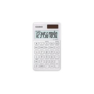 Casio SL-1000SC - Calculatrice de poche - 10 chiffres - panneau solaire, pile - blanc - Publicité