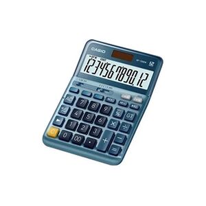 Casio DF-120EM - Calculatrice de bureau - 12 chiffres - panneau solaire, pile - bleu - Publicité