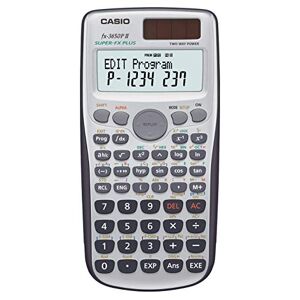 Casio FX-3650P Calculatrice programmable 10+2 caractères, écran 2 lignes, alimentation piles/solaire (Import Allemagne) - Publicité
