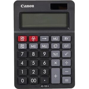 Canon Calculatrice de Bureau 12 Chiffres AS-120 II - Publicité