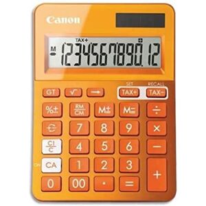 Canon Calculatrice de Bureau à 12 Chiffres LS-123K, Coloris Orange - Publicité