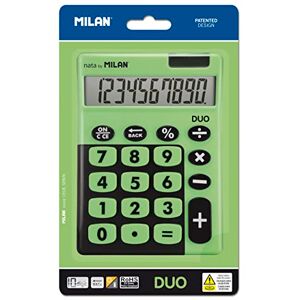 MILAN Blister calculatrice de bureau 10 chiffres, Duo vert - Publicité