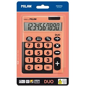 MILAN Blister calculatrice de bureau 10 chiffres, Duo orange - Publicité