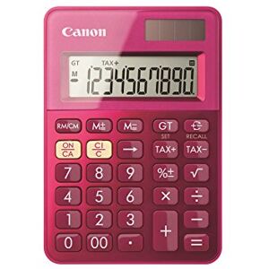 Canon Mini Calculatrice de Poche à 10 Chiffres LS-100K, Coloris Rose - Publicité