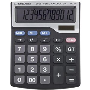 Esperanza ecl101 – Calculatrice de bureau, Basic Calculator, Noir, en Plastique, boutons, Dot-Matrix) - Publicité