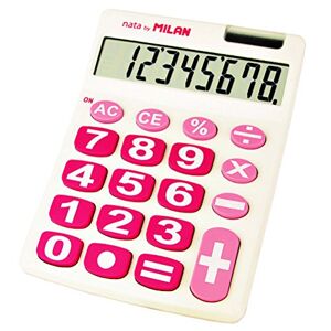MILAN Blister calculatrice de bureau 8 chiffres, blanc - Publicité