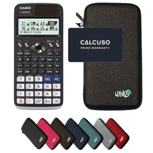 Casio CALCUSO Ensemble de Base Gris foncé avec Calculatrice  FX-991DE X ClassWiz - Publicité