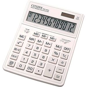 Citizen SDC-444X Calculatrice de Bureau Blanc Ecran: 12 à Pile(s), Solaire (l x H x P) 155 x 206 x 33.5 mm - Publicité