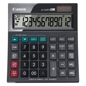 Calculatrice de bureau Canon AS-220RTS - 12 chiffres - Publicité
