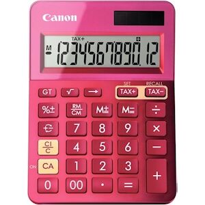 Canon Calculatrice de bureau 12 chiffres LS-123K Rose 9490B003AA - Publicité